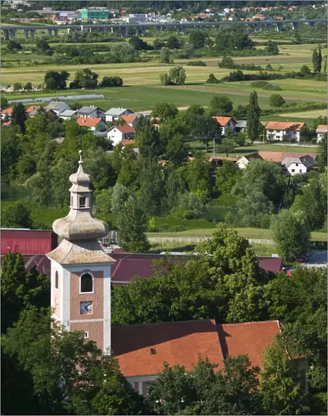 CROATIA, Banija-Kordun Region, KARLOVAC. Countryside view from the Dubovac midieval