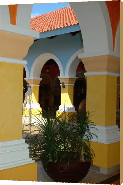 06. Mexico, Mayan Riviera, lobby of Iberostar resort