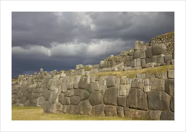 Sacsayhuaman, Inca ruins of military and religious significance. Walls are made