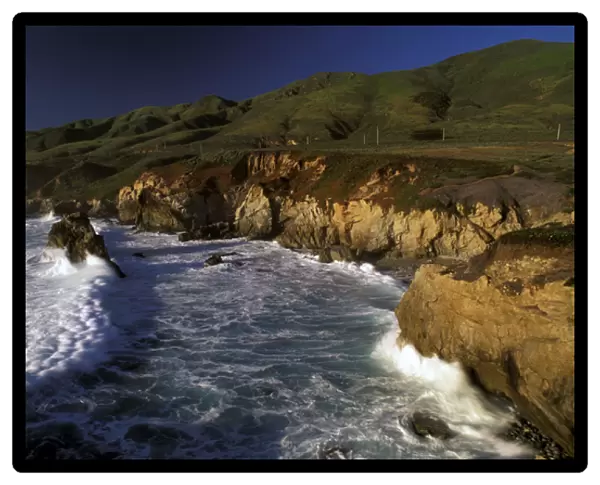 North America, USA, California, Andrew Molera State Park. Seastacks and waves