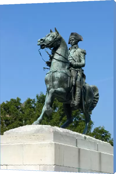 Washington, DC, statue of General George Washington on horseback
