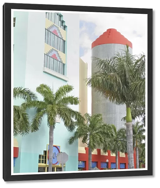 Modern art deco architecture, Miami Beach Florida