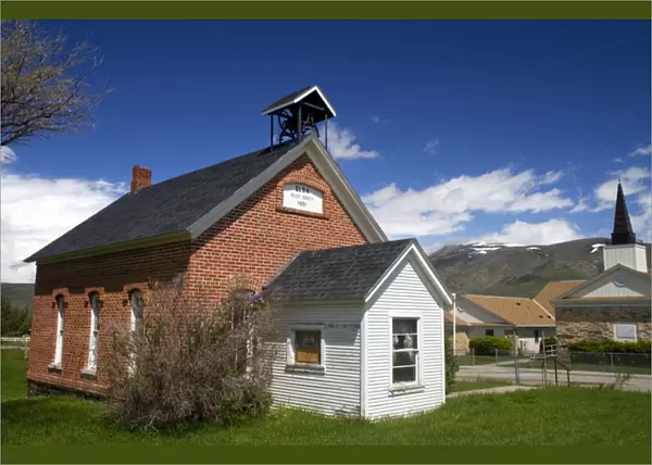 Elba Relief Society building located in Cassia County, Idaho, USA