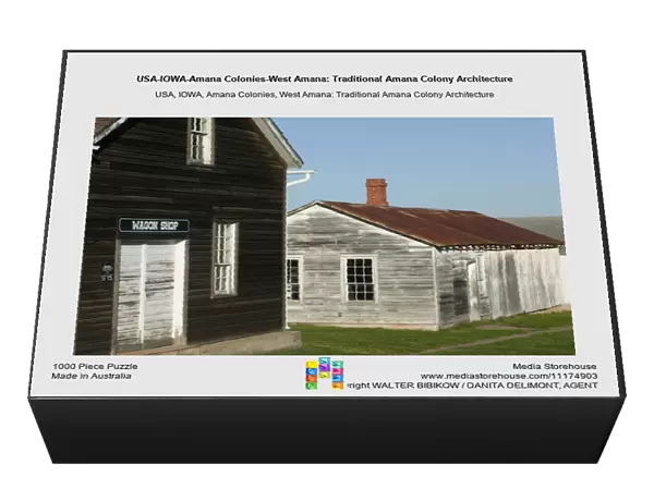 USA-IOWA-Amana Colonies-West Amana: Traditional Amana Colony Architecture