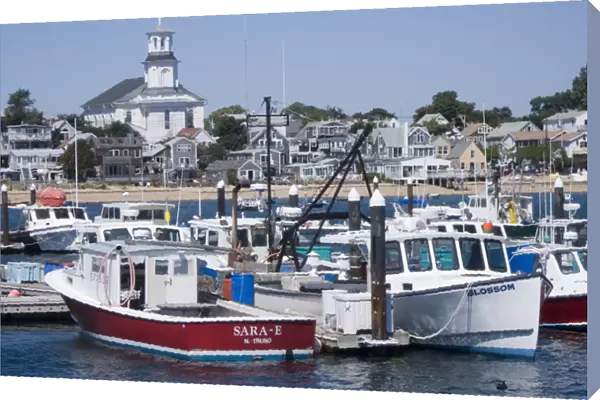 Boats in the harbour in Provincetown, Massachussetts