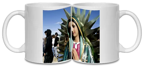 Las Cruces, New Mexico, United States. Our Lady of Guadalupe statue