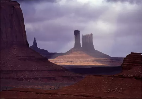 Utah Monument Valley with ray of light