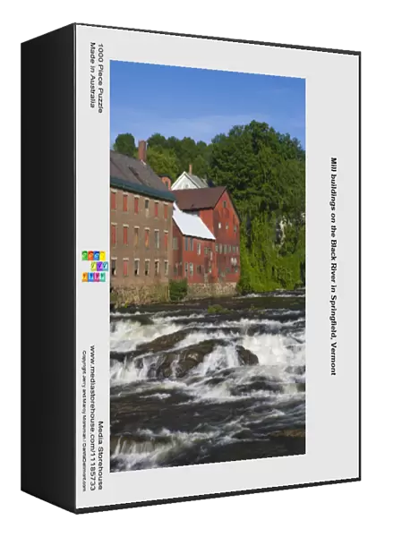 Mill buildings on the Black River in Springfield, Vermont