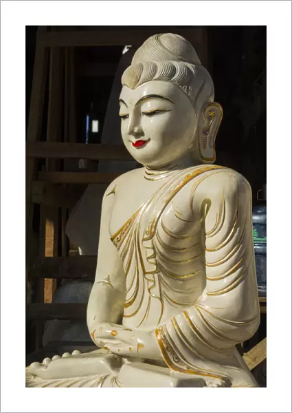 Myanmar. Yangon. Ceramic Budda