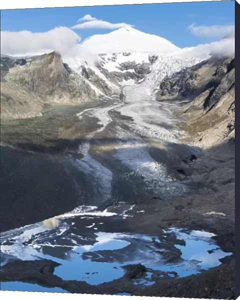 Mt. Johannisberg at Mt. Grossglockner with Pasterze glacier, which is retreating dramatically