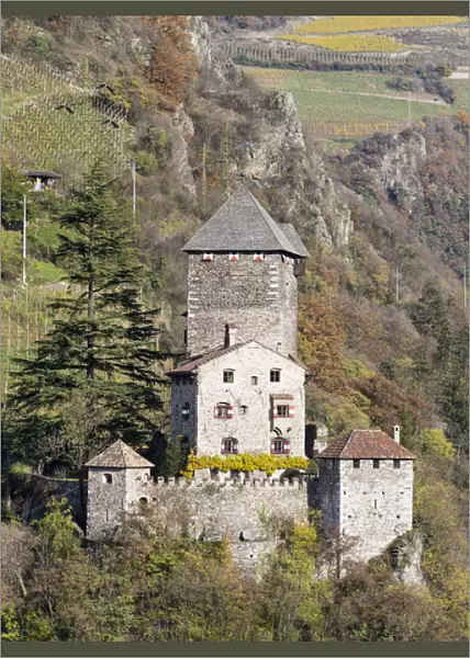 Castle Branzoll near Klausen (Chiusa) in the Eisack Valley during autumn. Europe