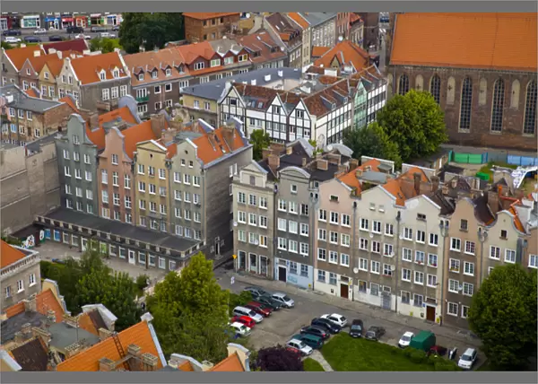 Europe, Poland, Gdansk. Overview of buildings
