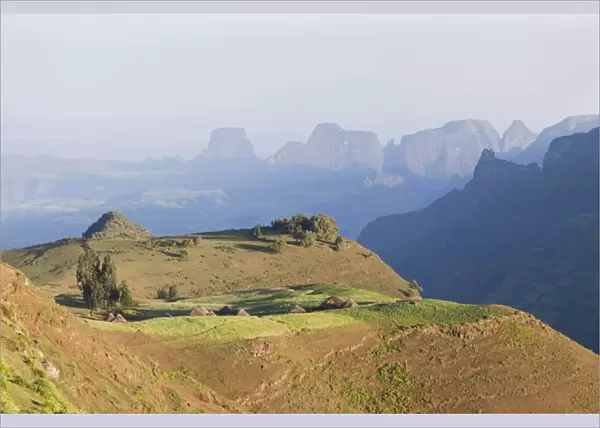 The village Amiwalka near Semien Mountains National Park, Ethiopia