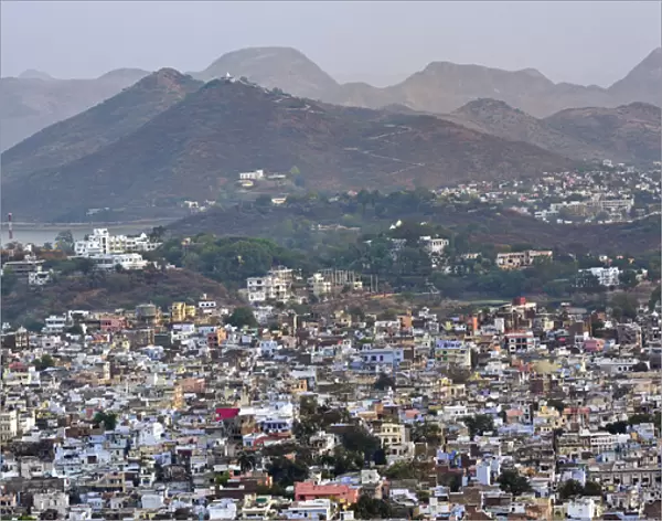 Elevated view of Udaipur, India