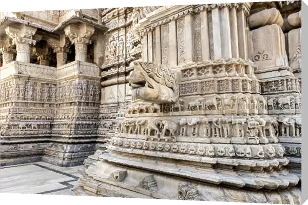 Bas Relief. Jagdish Temple. Udaipur Rajasthan. India