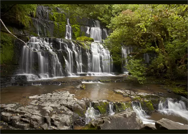 Purakaunui Falls, Catlins, South Otago, South Island, New Zealand