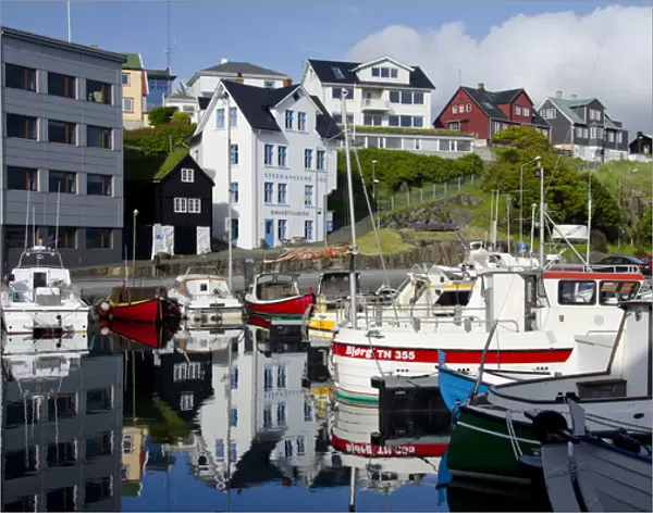 Kingdom of Denmark, North Atlantic, Faroe Islands. Capital and port city of Torshavn
