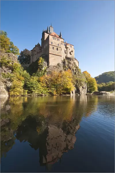 Kriebstein Castle and Zschopau River, Germany