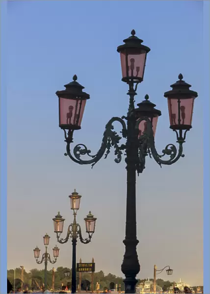 Old Lamp posts. Venice. Italy