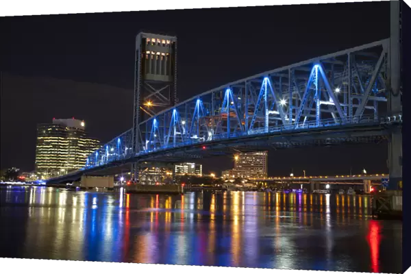 North America; USA; Florida; Jacksonville; The Main street Bridge also known as the