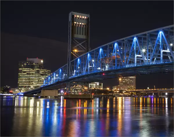 North America; USA; Florida; Jacksonville; The Main street Bridge also known as the