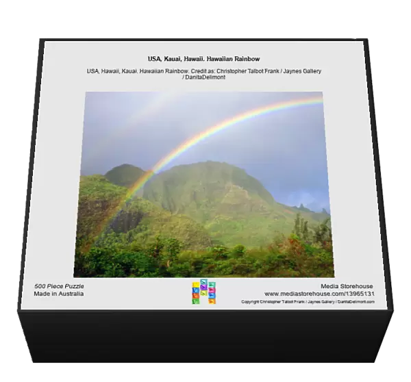 USA, Kauai, Hawaii. Hawaiian Rainbow