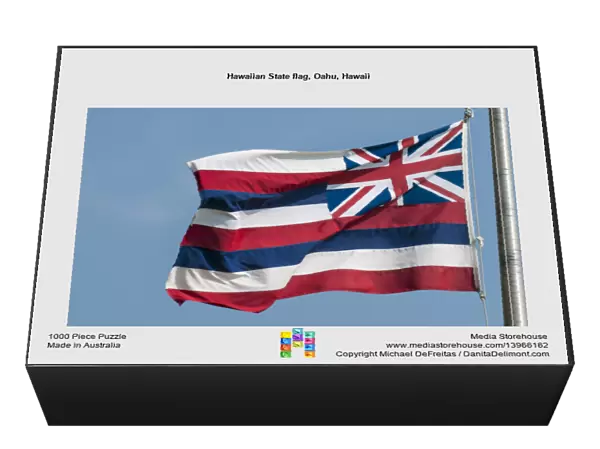 Hawaiian State flag, Oahu, Hawaii