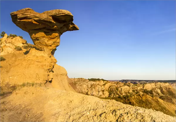 Panoramic of the badlands in the Missouri River Breaks National Monument, Montana, USA
