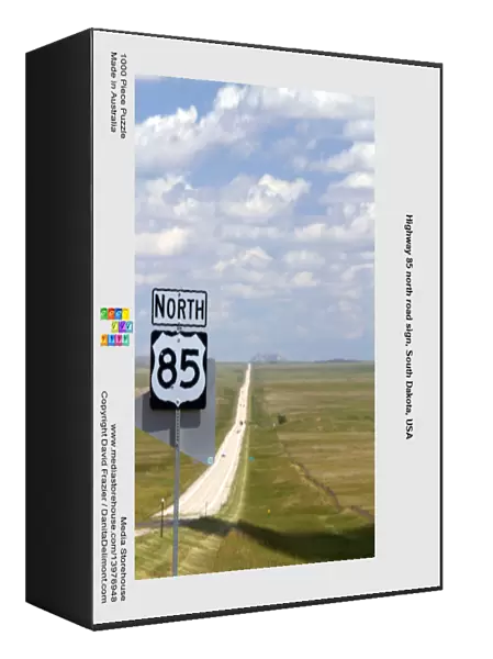 Highway 85 north road sign, South Dakota, USA