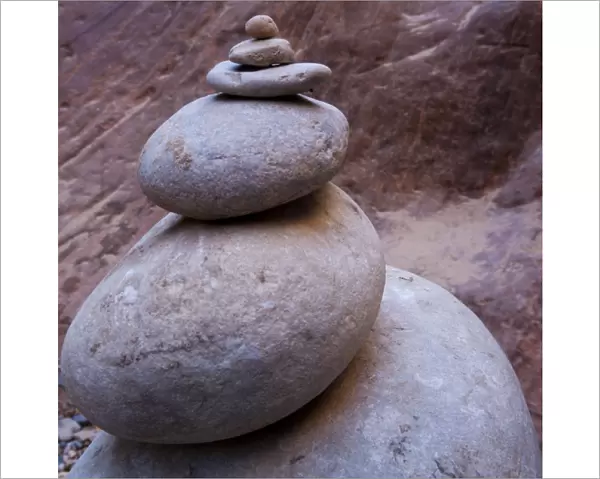 Stone stack, Zion National Park, Utah, USA