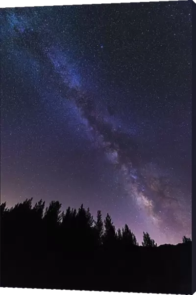 The Milky Way over Rose Valley, Los Padres National Forest, California USA
