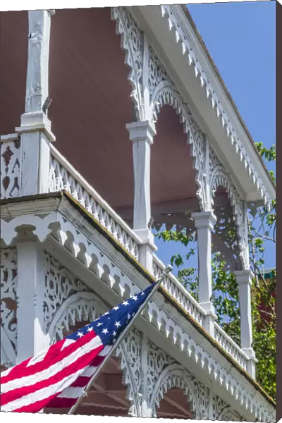 USA, New Jersey, Cape May. Victorian house detail