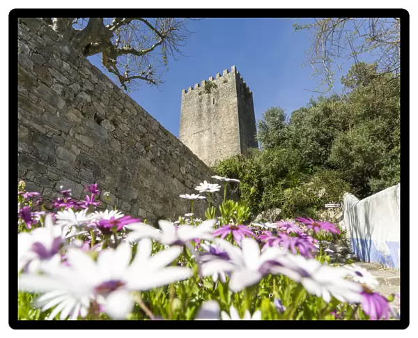 The castle. Historic medieval old town of Obidos, a tourist attraction north of Lisbon