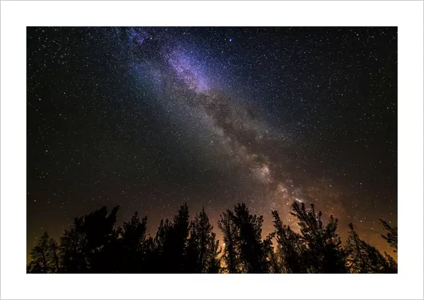 The Milky Way over Rose Valley, Los Padres National Forest, California, USA