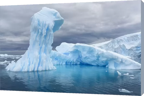 Antarctica, Antarctic Peninsula, Curtis Cove icebergs