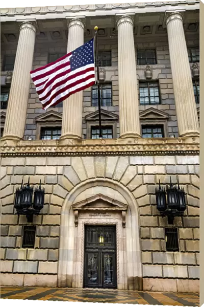 Main entrance to Herbert Hoover Building, Commerce Department, 14th Street, Washington DC