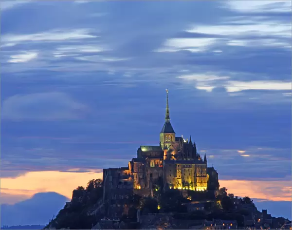 Mont St. Michel, Dusk, Normandy, France