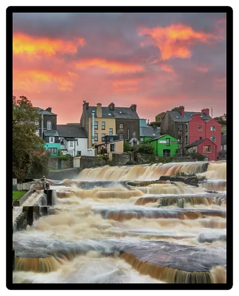 Ennistymon Falls on the Cullenagh River in Ennistymon, Ireland
