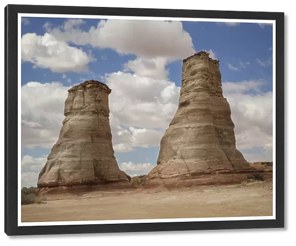 USA, Arizona, Navajo Indian Reservation. Elephant Feet rock formation
