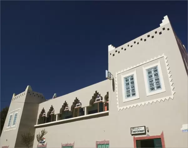 MOROCCO, Middle Atlas, MIDELT: Exterior of Complexe Touristique Timnay Inter, Cultures