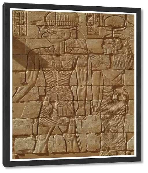 Sudan, North (Nubia), Bas-relief of Horus in Kom Ombo Temple