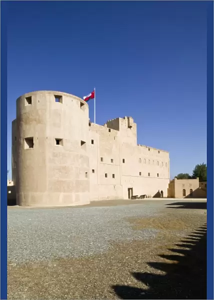 Oman, Western Hajar Mountains, Jabrin. Jabrin Castle  /  Fort, Exterior