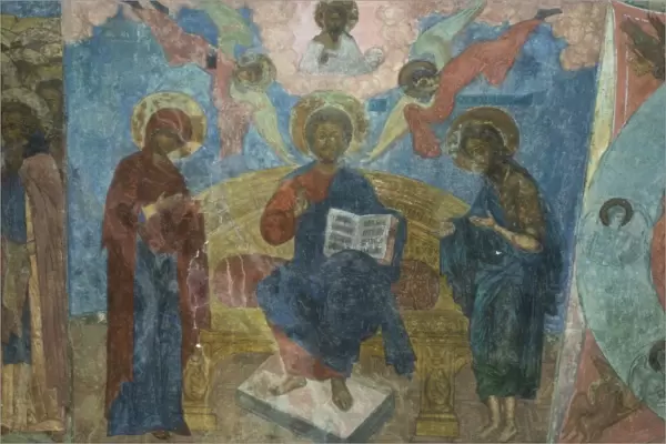 Russia, Yaroslavl, fresco in Cathedral of St. Elijah the Prophet, RESTRICTED: Not