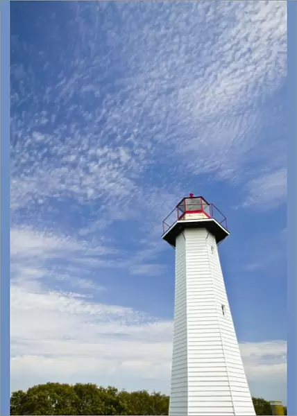 Australia, State of Queensland, Cleveland. The Cleveland Point Lighthouse at the
