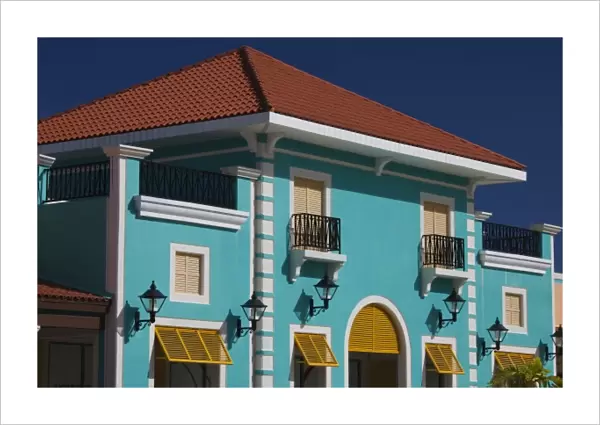 Puerto Rico, North Coast, Barceloneta, Prime Outlet Shopping Mall, building detail