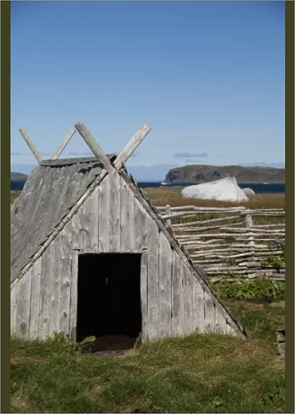 Canada, Newfoundland and Labrador, L Anse Aux Meadows. Norstead Viking Village