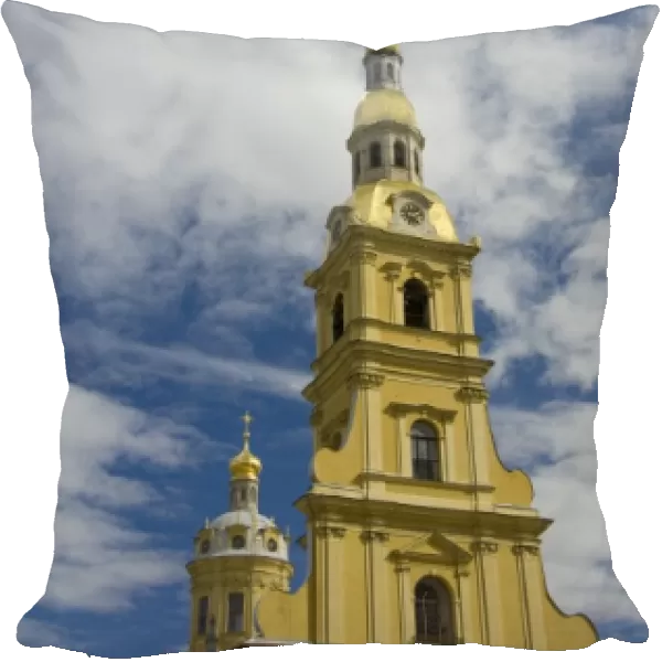 Russia, St. Petersburg, Hare Island, Peter and Paul Fortress, Bell Tower. SS Peter