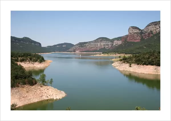 Dam of Sau in the river Ter. Barcelona province. Catalonia. Spain