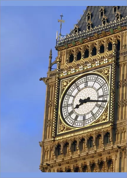 United Kingdom, Great Britain; England; London. Famous Big Ben clocktower, a London landmark