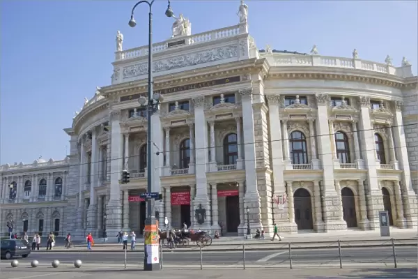 The Burgtheater (formerly Imperial Court Theatre) of Vienna, Austria